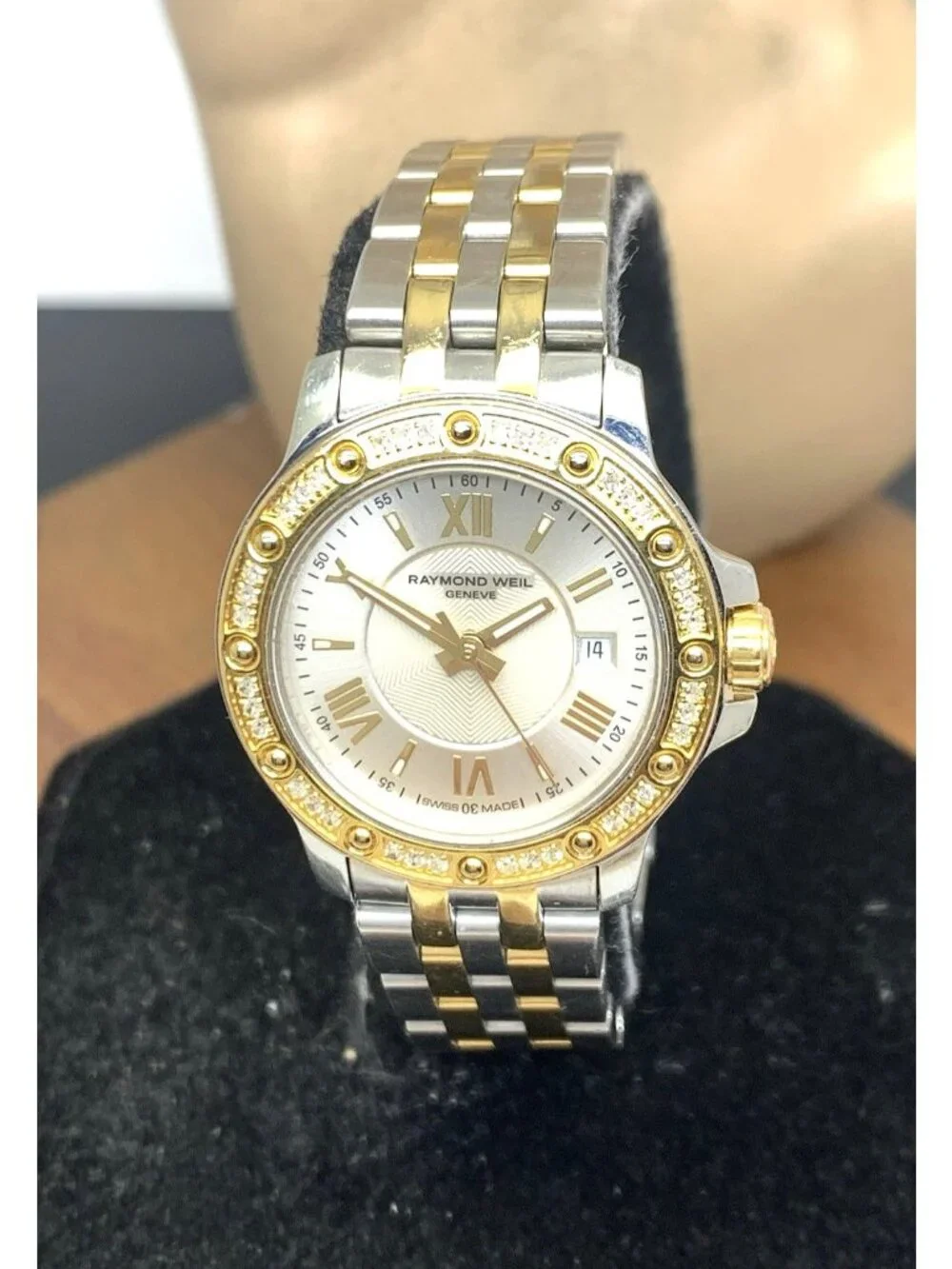 Raymond Weil Women's Watch 5399 Swiss Quartz Diamond Bezel Two Tone Steel 28mm